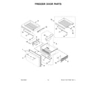 KitchenAid KRMF536RPS01 freezer door parts diagram