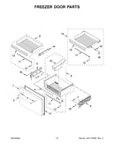 Freezer door parts