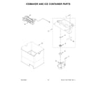 KitchenAid KRMF536RPS01 icemaker and ice container parts diagram