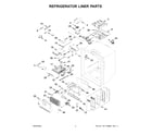 KitchenAid KRMF706ESS06 refrigerator liner parts diagram