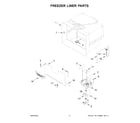 KitchenAid KRMF706ESS06 freezer liner parts diagram