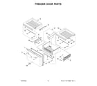 KitchenAid KRMF706ESS06 freezer door parts diagram