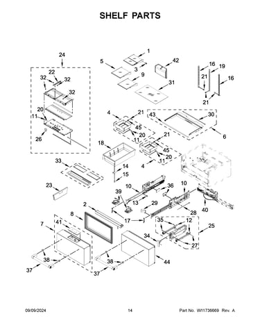 Shelf parts