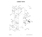 Whirlpool WRFC9636RV00 cabinet parts diagram