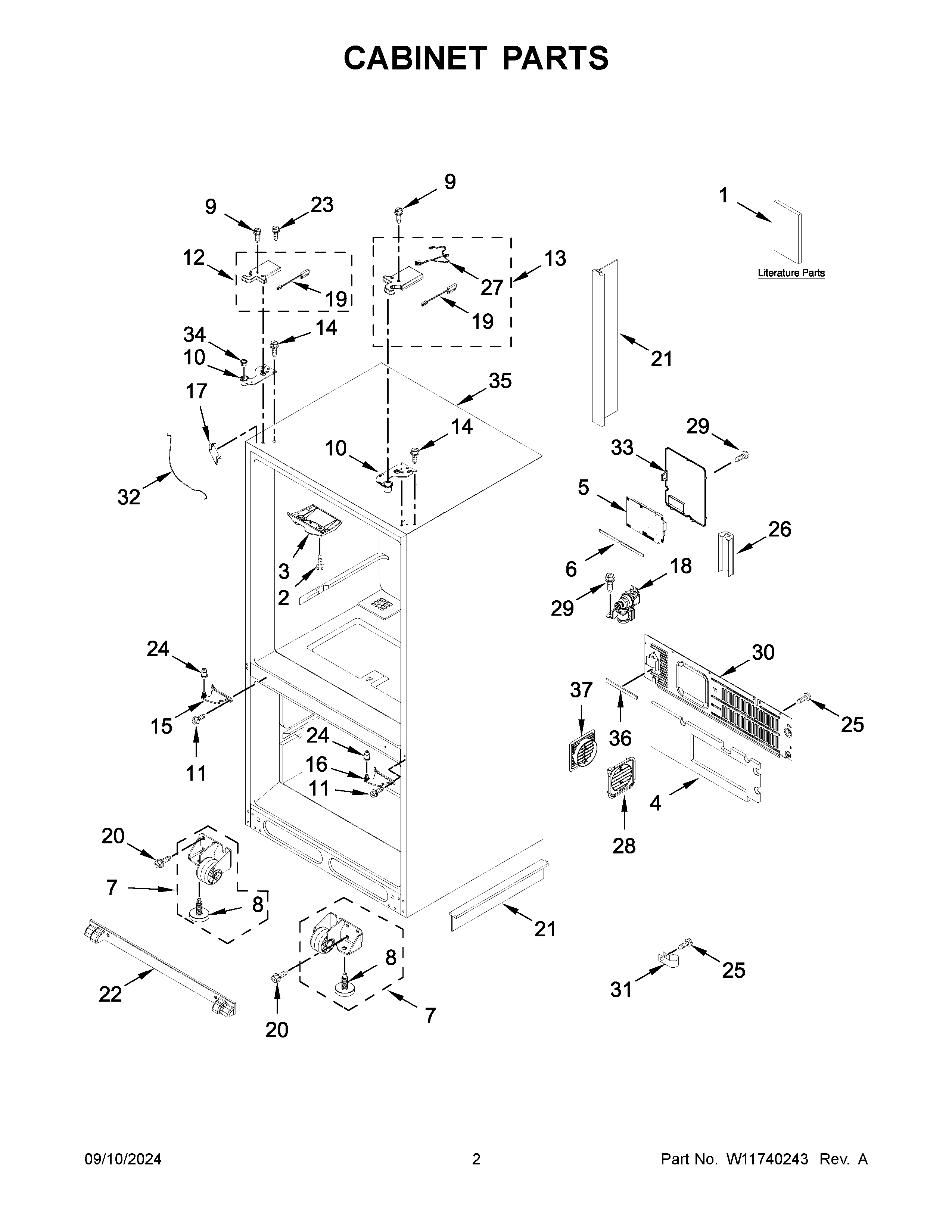 Cabinet parts