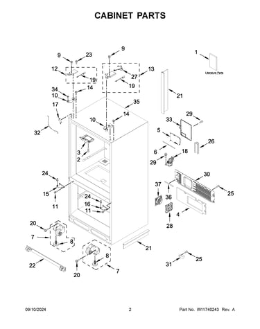Cabinet parts