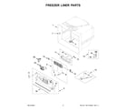 Whirlpool WRFC9636RV00 freezer liner parts diagram