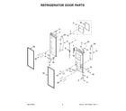 Whirlpool WRFC9636RV00 refrigerator door parts diagram