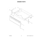 Whirlpool YWSES7530RW0 drawer parts diagram