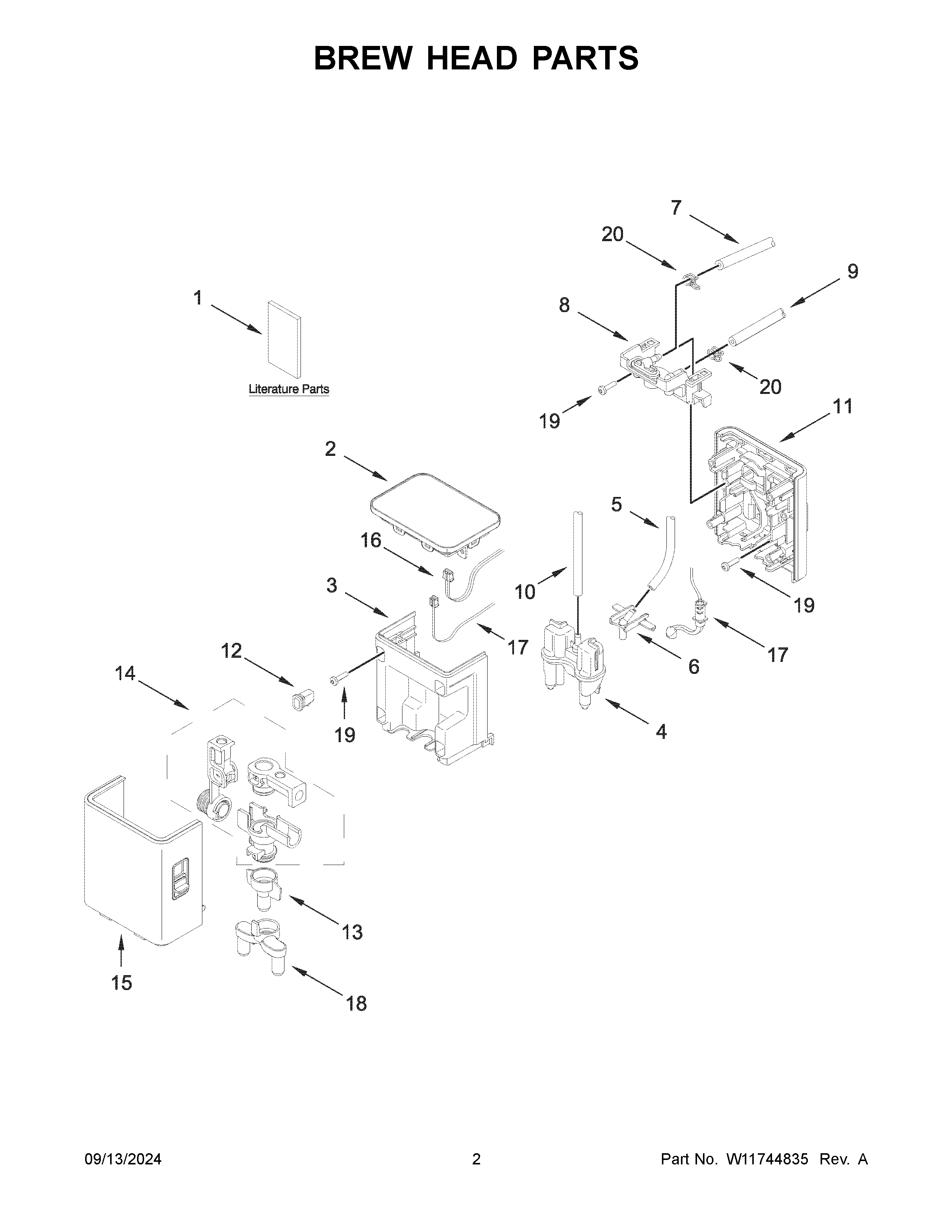 Brew head parts