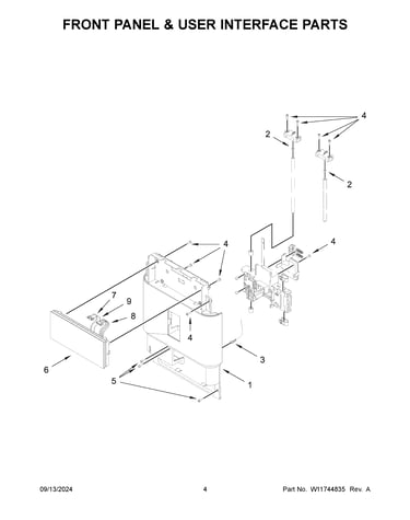 Front panel & user interface parts