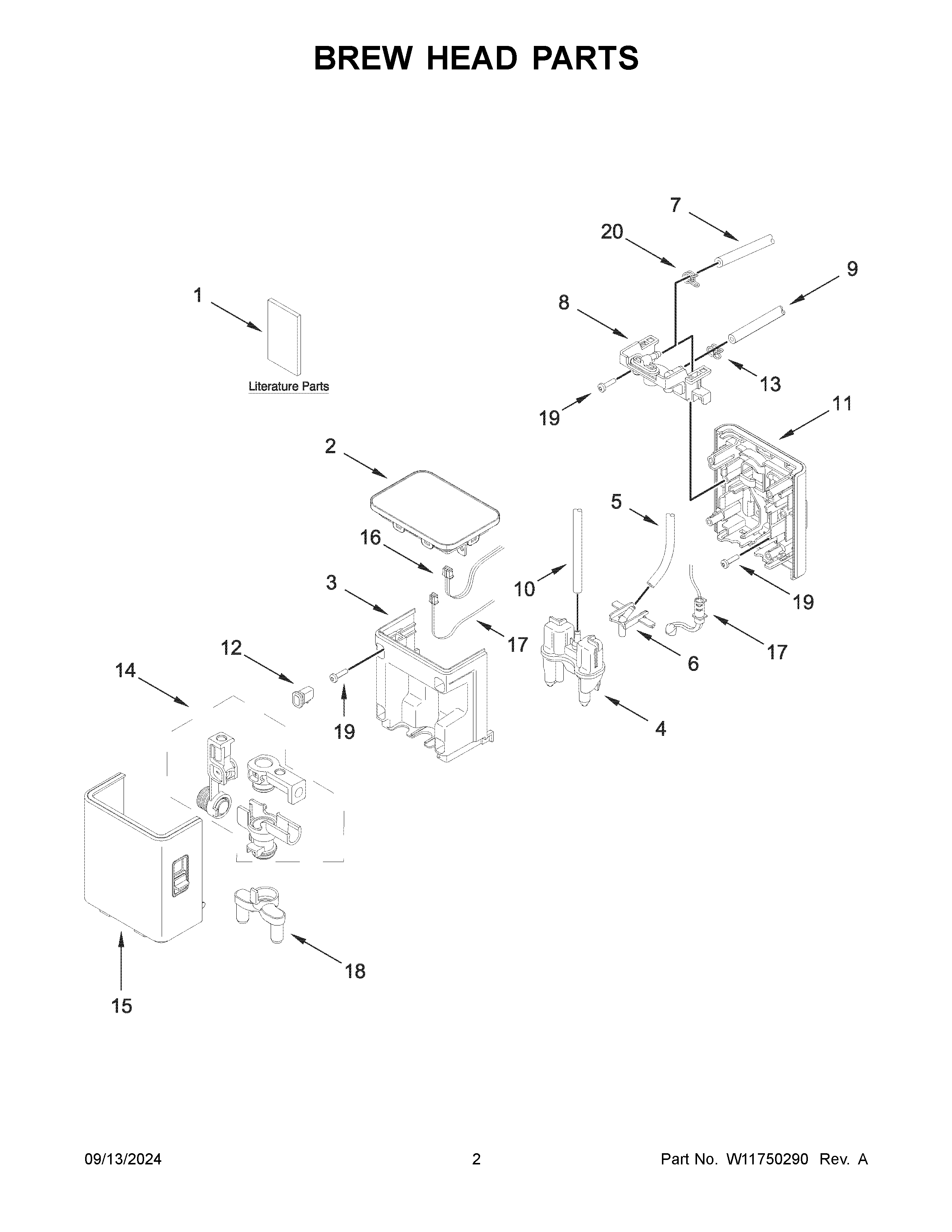 Brew head parts
