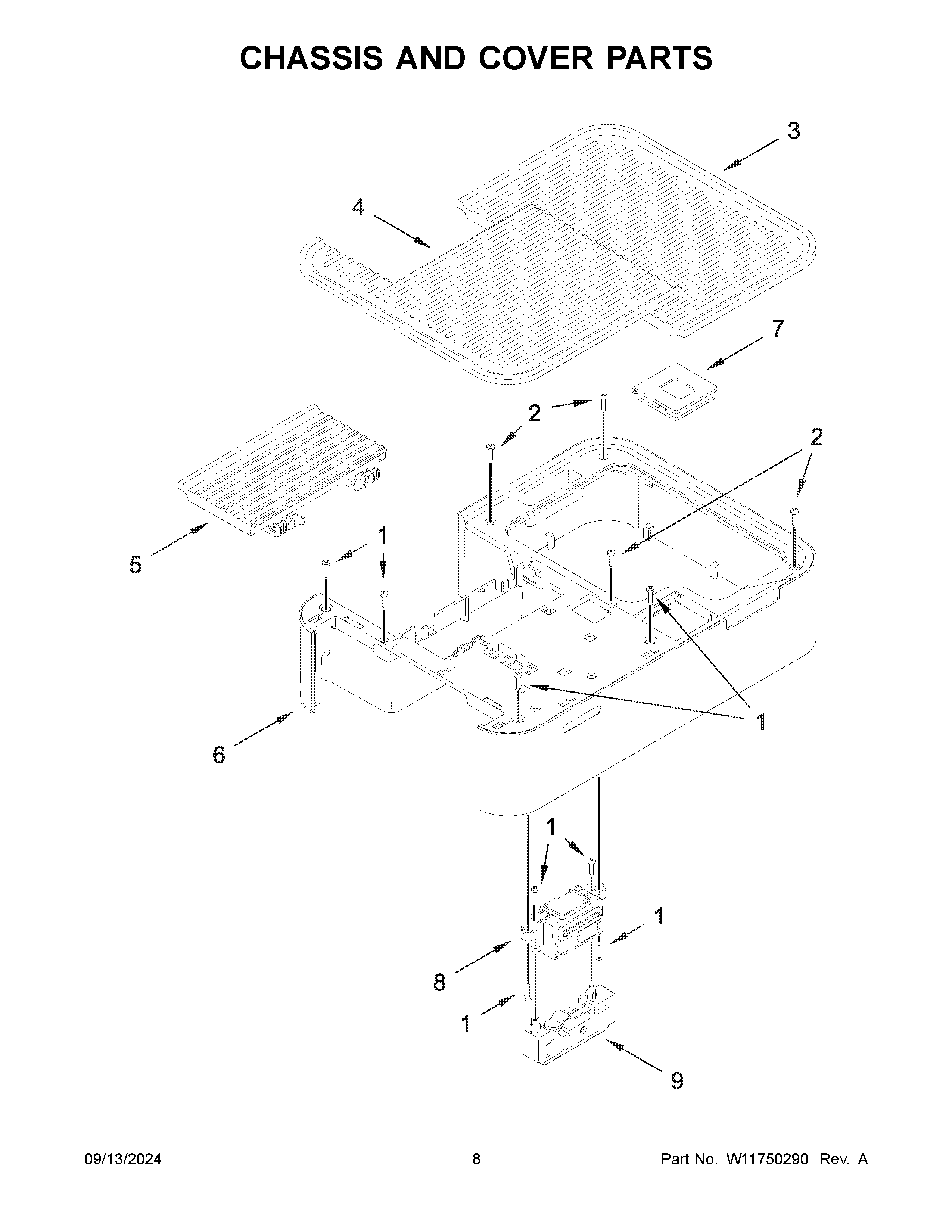 Chassis and cover parts
