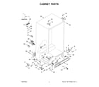 Whirlpool WRS311SDHM12 cabinet parts diagram