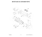 Whirlpool WRS311SDHM12 motor and ice container parts diagram