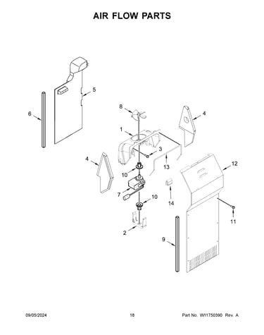 Air flow parts