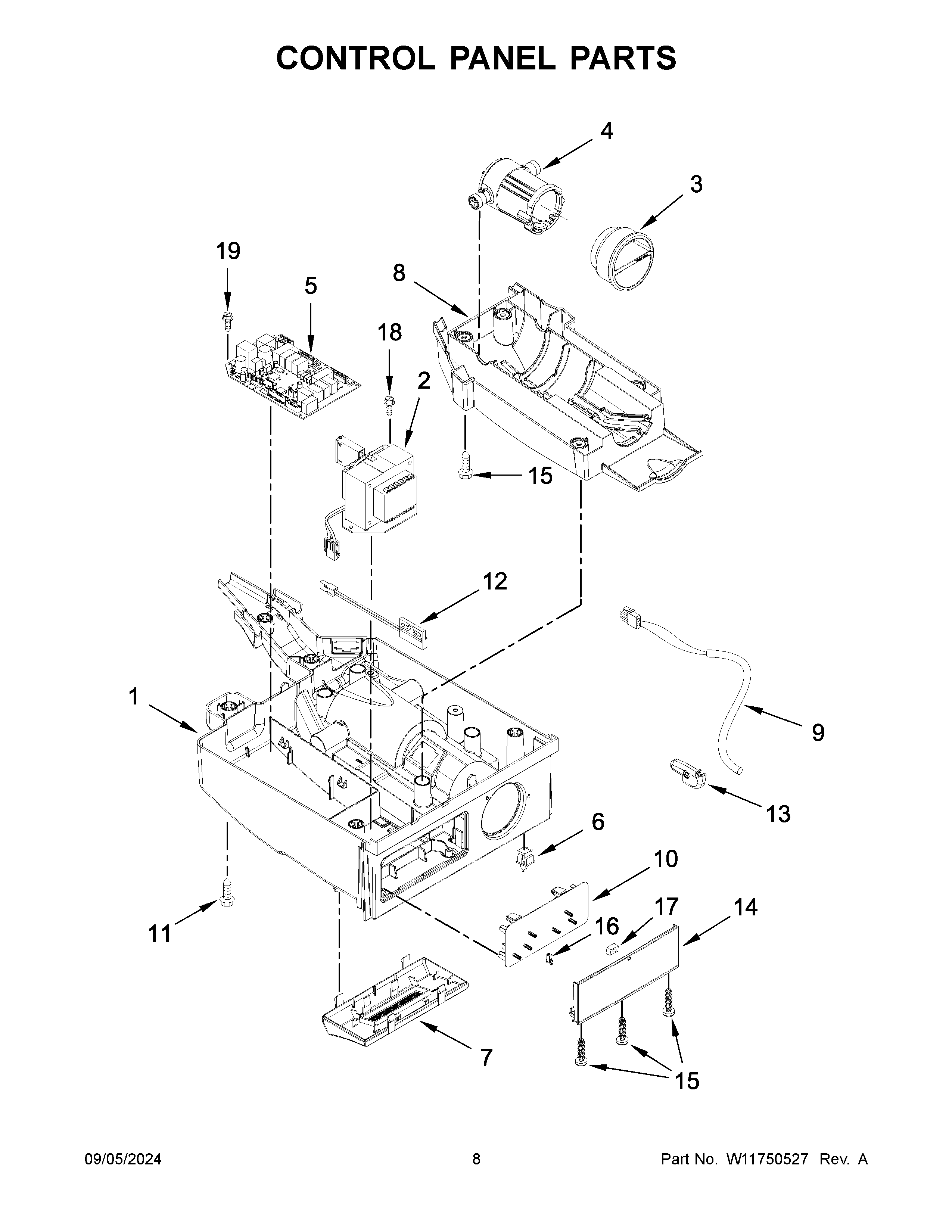 CONTROL PANEL PARTS