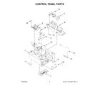 Whirlpool WUI95X15HZ02 control panel parts diagram