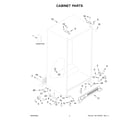 Whirlpool WRS312SNHW06 cabinet parts diagram