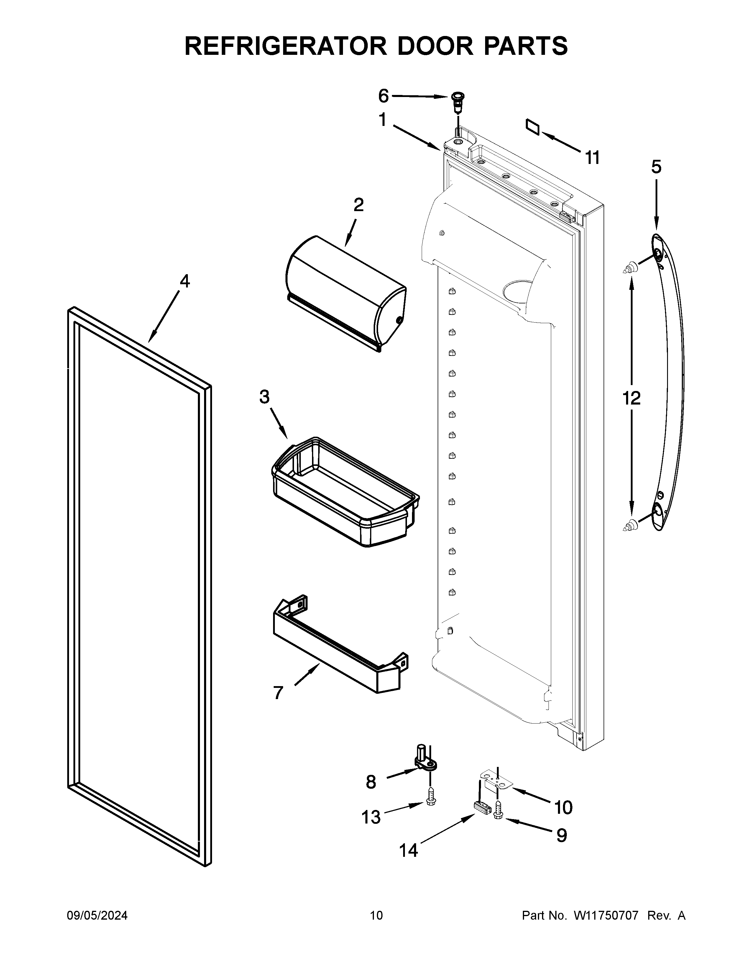 REFRIGERATOR DOOR PARTS