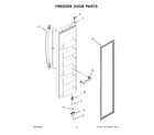 Whirlpool WRS312SNHW06 freezer door parts diagram