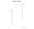 Jenn-Air JBSS42E22L01 cabinet trim parts diagram