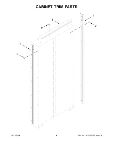 Cabinet trim parts