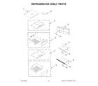 Jenn-Air JBSS42E22L01 refrigerator shelf parts diagram