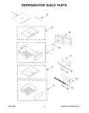 Refrigerator shelf parts