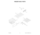 Jenn-Air JBSS42E22L01 freezer shelf parts diagram