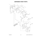 Jenn-Air JBSS42E22L01 dispenser front parts diagram