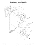 Dispenser front parts
