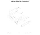 Jenn-Air JBSS42E22L01 top grille and unit cover parts diagram