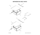 Whirlpool WRS315SDHT11 refrigerator shelf parts diagram