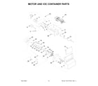 Whirlpool WRS315SDHT11 motor and ice container parts diagram