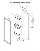 Refrigerator door parts
