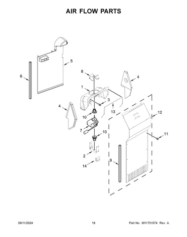 Air flow parts