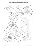 Refrigerator liner parts