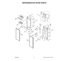 Whirlpool WRMF7736PZ01 refrigerator door parts diagram