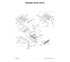 Whirlpool WRMF7736PZ01 freezer door parts diagram