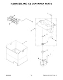 Icemaker and ice container parts