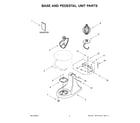 KitchenAid 5K45SSEBM5 base and pedestal unit parts diagram