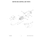 KitchenAid 5K45SSEBM5 motor and control unit parts diagram