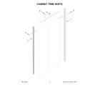 Jenn-Air JBSS48E22L01 cabinet trim parts diagram