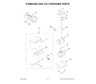 Jenn-Air JBSS48E22L01 icemaker and ice container parts diagram