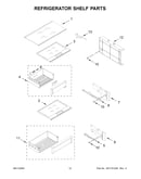 Refrigerator shelf parts