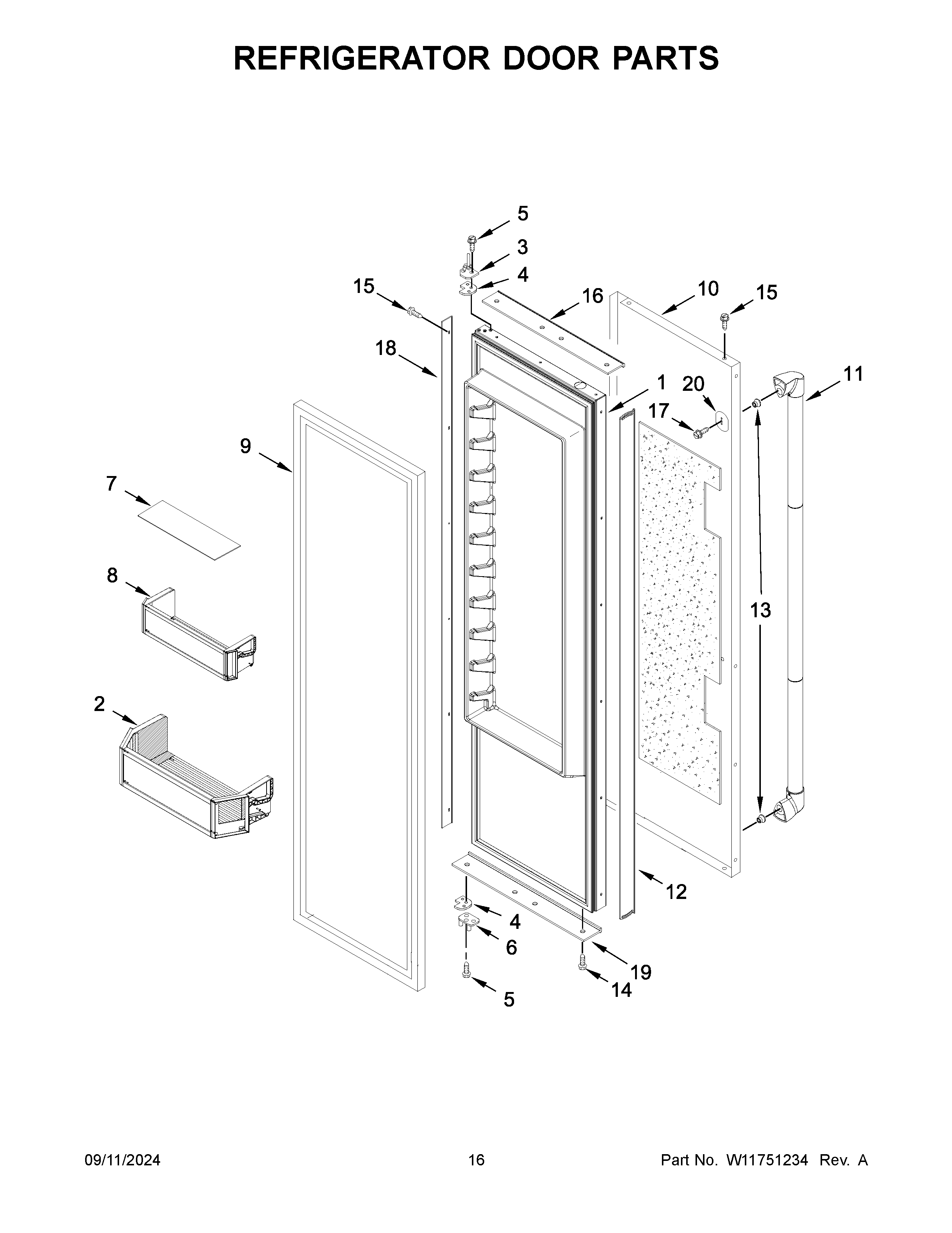 REFRIGERATOR DOOR PARTS