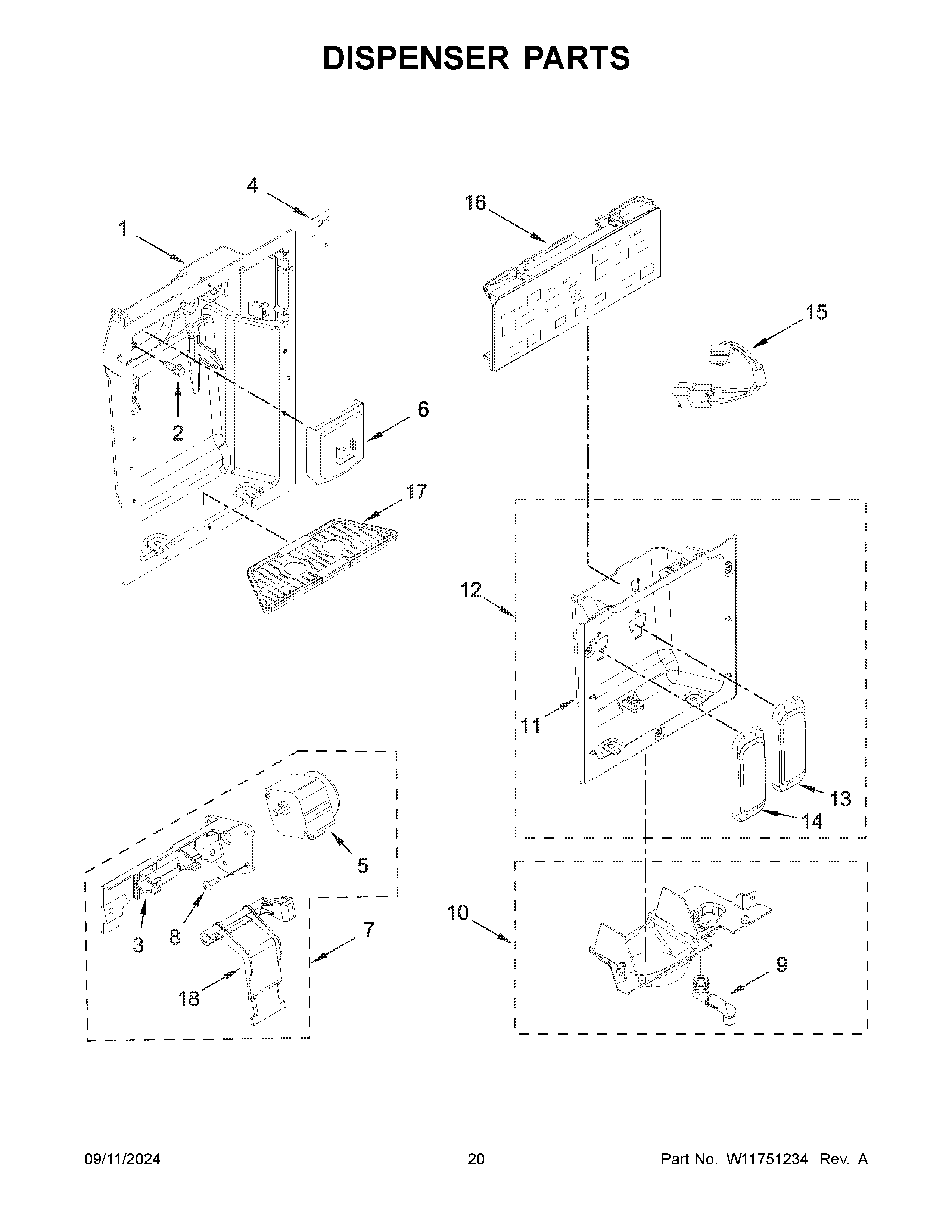 Dispenser parts