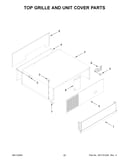 Top grille and unit cover parts
