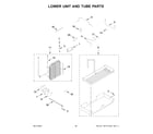 Jenn-Air JBSS48E22L01 lower unit and tube parts diagram